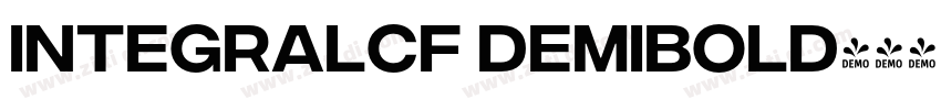 integralcf demibold字体转换